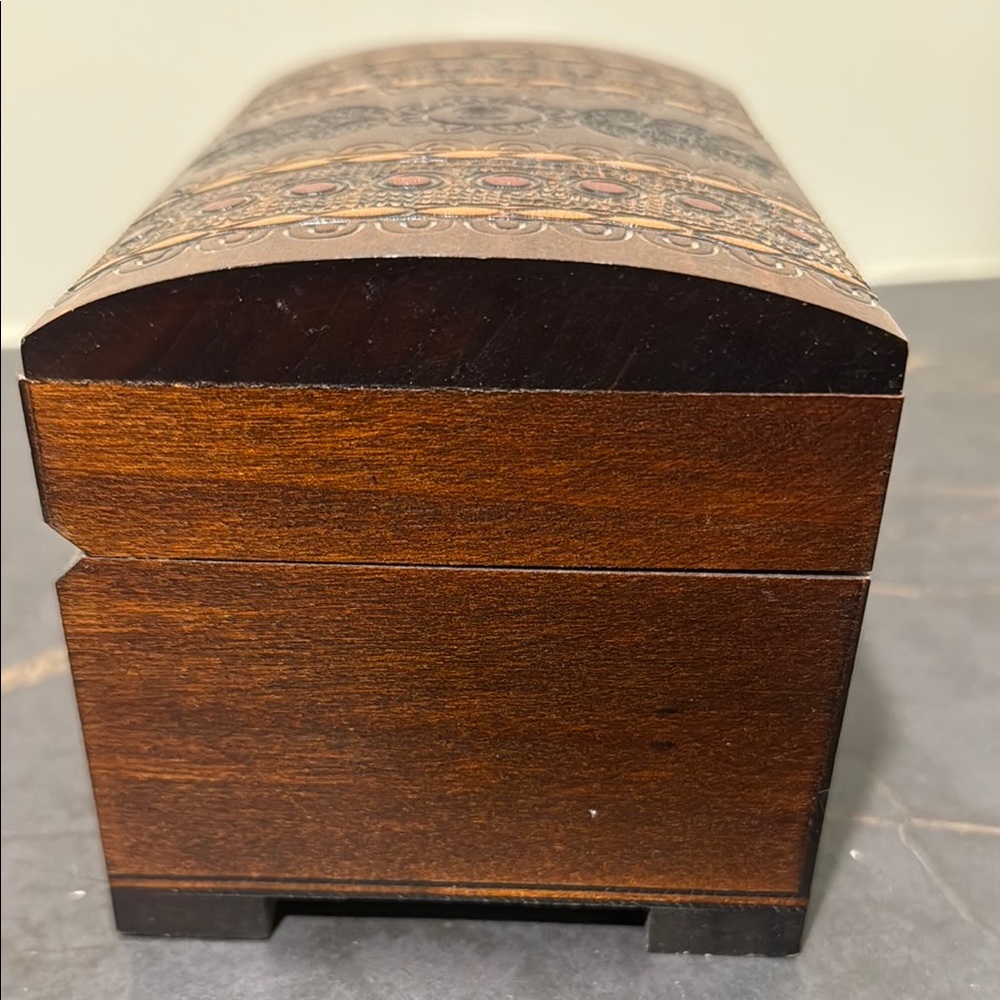 Handcrafted Wooden Decorative Box - Picture 3 of 6